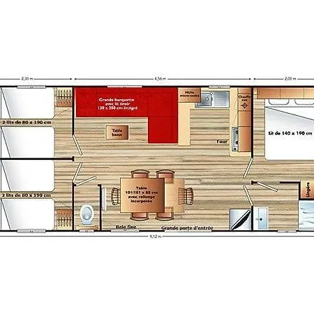 Mobilhome Neuf La Palmyre Campingplatz *